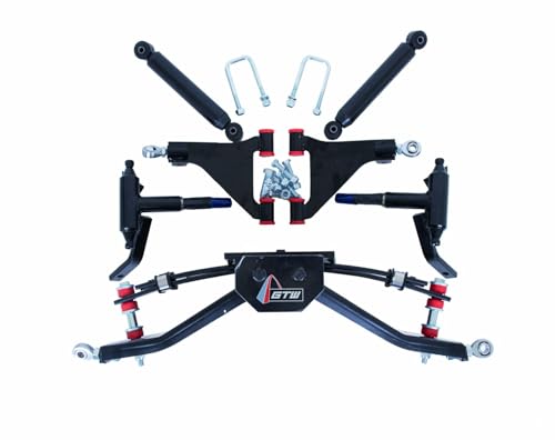 GTW 4 Double A-Arm Golf Cart Lift Kit for EZGO RXV Electric Models | Compatible with 2013.5-2022 Electric Models