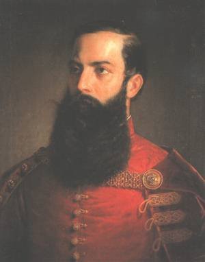 Peinture à l'huile portrait hongrois Mihaly Kovacs, l'âme de l'art classique 1850