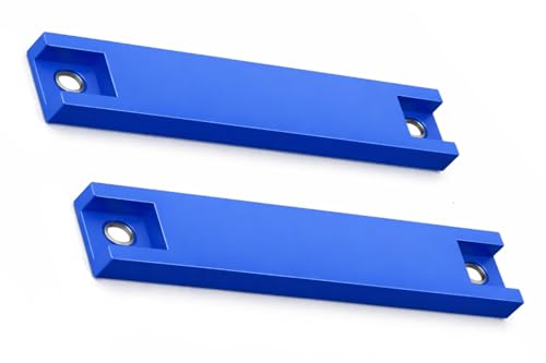 Anti-Slip Blue License Plate Magnets – High-Speed Secure Temporary Mounting Kit – 25lb Pull Scratch-Free Rubber Coating – Heavy Duty Dealer Tag Holders for Test Drives & Transit