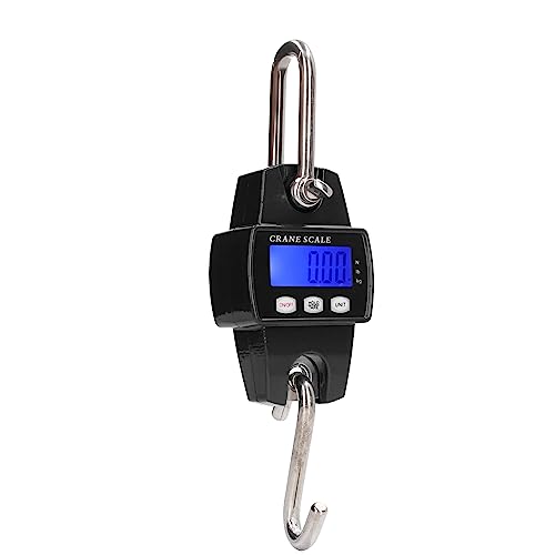Kikumi Crane Scales Portable Digital Accurate Multifunction Ale Industrial Electronic Hanging Scale (Black)