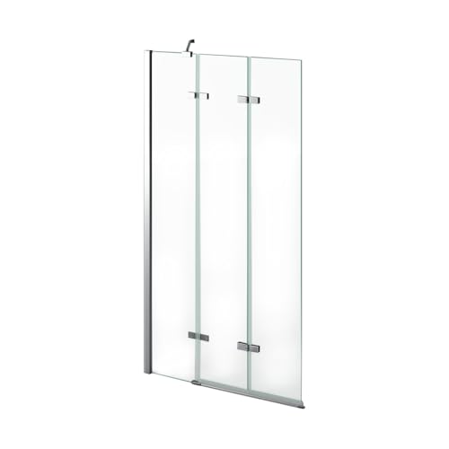 800mm Luxury Folding Bath Shower Glass Screen Pivot Door Panel - Left Hand