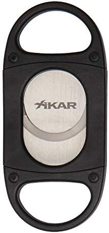 Xikar X8 Cigar Cutter, Stainless Steel Blades, Cuts Up to 70 Ring Gauge, Black