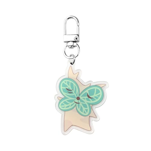 PLITI Cadeau inspiré du jeu vidéo Flora of Hyrule Cadeau Korok Lover Gifts Porte-clés plante Korok pour les fans de jeu, Game Plant Keyu, M