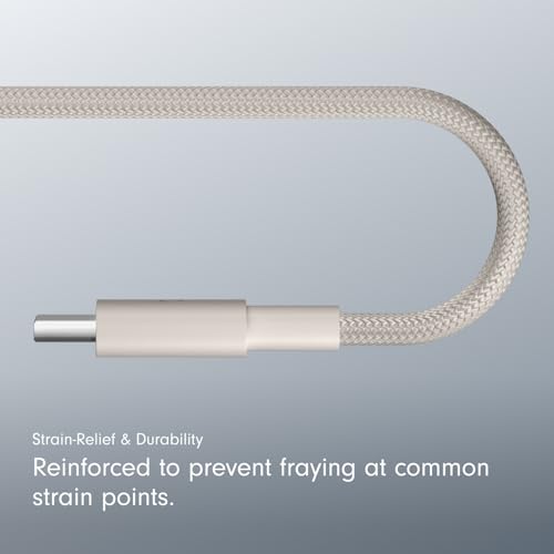 Image of Beats USB-C to USB-C Woven Cable Fast Charging Durable /Tangle-Free Compatible Charger for Apple & Android Devices (1.5 m, 5 ft) - Surge Stone