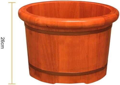 Barril para spa de pies de madera 41x31x26 cm miniatura 2