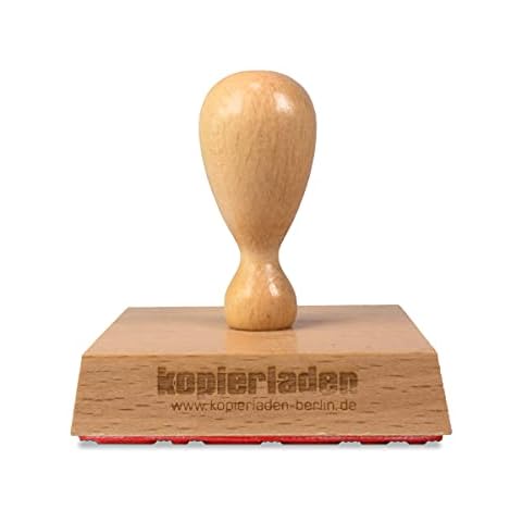 Tampon en bois carré Kopierladen Cover