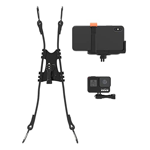 Image of Cell Phone Fence Mount for iPhone, Mevo Start, Phones, GoPro and Other Action Cameras, to a Chain Link Fence for Recording Baseball,Softball and Tennis Games