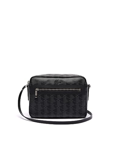 Lacoste Damen Nf4343ze Tasche, Monogram schwarz grau, Einheitsgröße
