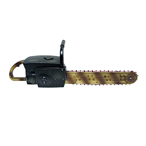 TG,LLC Treasure Gurus Fake Bloody Chainsaw w/Sound Effects Animated Haunted House Prop Halloween Decor Costume Accessory