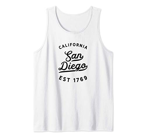Classic Retro Vintage San Diego California 1769 USA Novelty Camiseta sin Mangas