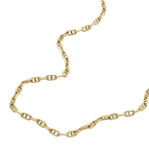 Collier chaîne ancre Fossil bracelet femmes Heritage D-Link doré maillons