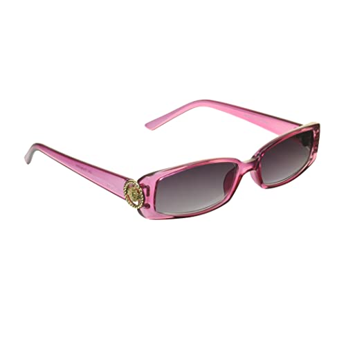 Image of proSPORT Full Lens Reading Sunglass Tinted Readers Women Small Gold or Silver Lion Crest Medusa Emblem Logo NOT BIFOCAL