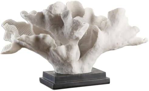 Miniatura 5 de Uttermost Escultura de coral de hoja blanca de 20" de ancho