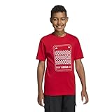 adidas Unisex-Kids Mexico Home T-Shirt Y, Better Scarlet/White, Small
