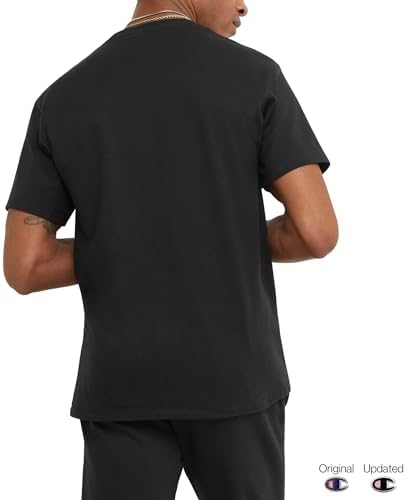 Champion Men's T-shirt, Cotton Midweight Men's Crewneck Tee,t-shirt for Men, Graphic Script