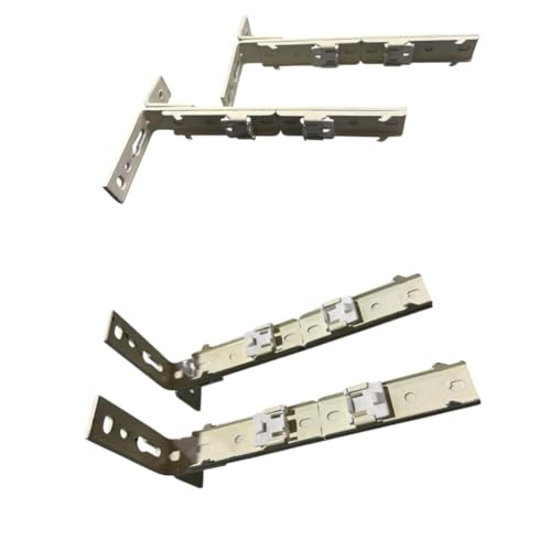 Image of Jangirh Basics L Patti / Bracket for Holding Track Curtain Channel Ceiling Bracket 2 pcs (Double Track Bracket Wall, 2.8 Cm)