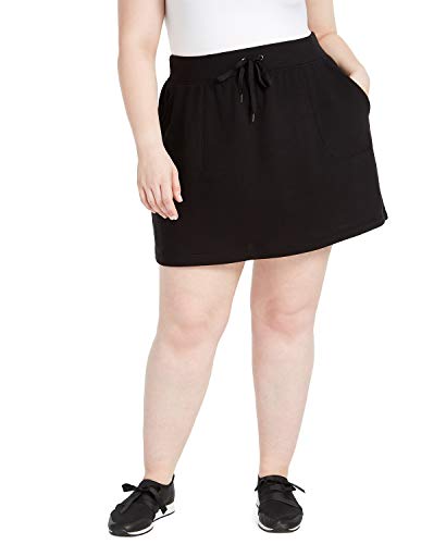 Ideology Womens Plus Fitness Workout Skirt Black 1X #TOP18