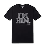 Battle Sports I'm HIM T-Shirt, 100% Cotton, Classic Fit for Adults & Kids Black/Black