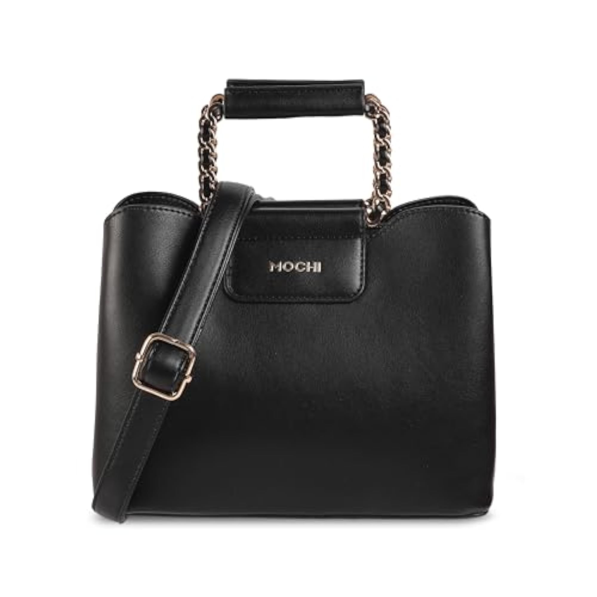 Women's Black Casual PU Sling Bag, Stylish Design