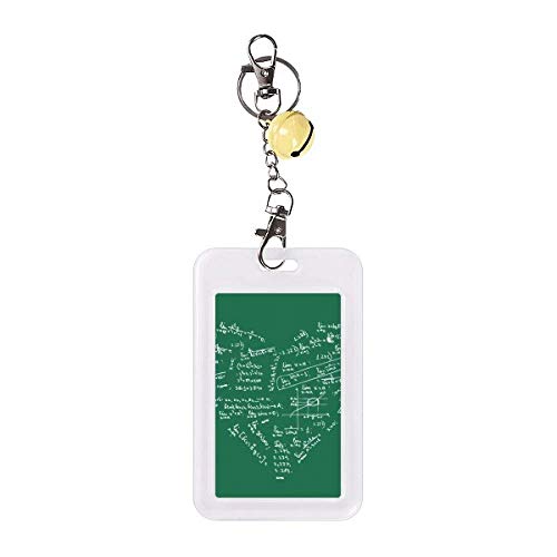 Formules Mathématiques Pochette Jaune pour Badge et Carte de Crédit Style Universitaire
