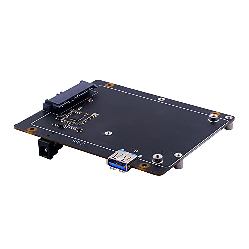 Image of Raspberry Pi 4 SATA Storage, Raspberry Pi 4 Model B 2.5 inch SATA HDD /SSD Expansion Board X825 V2.0 USB3.0 Shield ( Only for Raspberry Pi 4B )