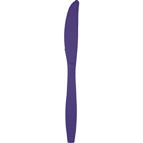 Club Pack of 600 Purple Premium Heavy-Duty Plastic Party Knives