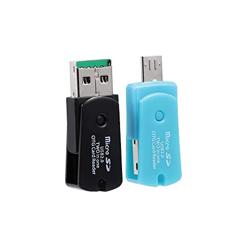 KKmoon Micro USB 2 EM 1 OTG Suporte ao leitor de cartão TF Card Recorder Cartão de armazenamento do