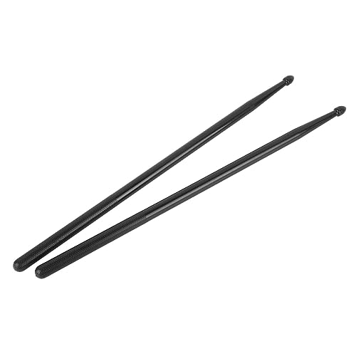 Juego de baquetas para ejercicio con punta de nailon, instrumento de percusión portátil, para principiantes (negro) miniatura 4