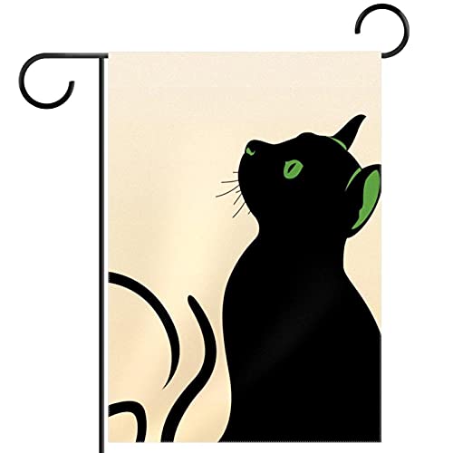 Drapeau de jardin chat double face pour remplacer les décors fragiles