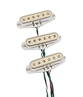 Fender exclusive CuNiFe magnets for clear hi-fi tone Adjustable pole pieces for custom balanced output Formvar magnet wire for bright, glassy tone. Reverse wound middle pickup to eliminate hum Chrome-ringed covers with vintage white inserts Wax-potte...
