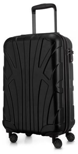 suitline - Handgepäck Hartschalen-Koffer Koffer Trolley Rollkoffer Reisekoffer, TSA, 55...