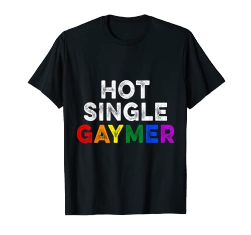 Gaymer LGBT Pride Month Single LGBTQIA LGBTQ Camiseta