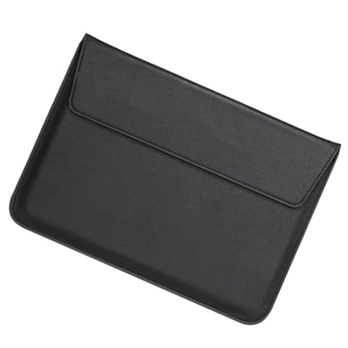 Funda protectora para portátil negra fina de PU resistente al desgaste