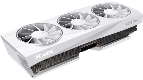 Image of XFX Quicksilver AMD Radeon RX 9070XT White Gaming Edition with 16GB GDDR6 HDMI 3xDP, RDNA 4 RX-97TQICKW9, Graphics Card, Compatible with Desktop PCs