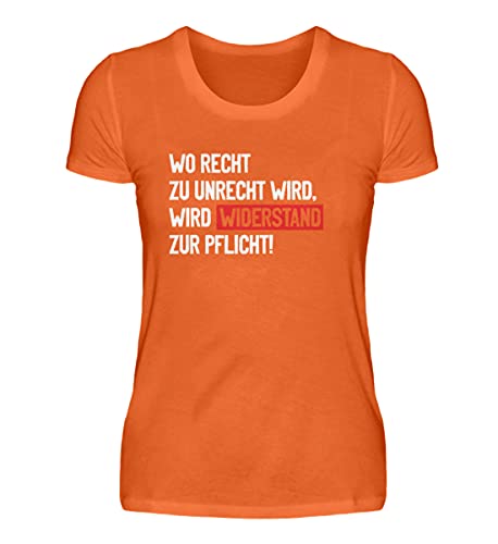 T-shirt femme orange XXL confortable pour affirmer ses valeurs