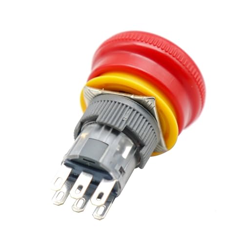 Bouton d'arrêt d'urgence 16mm interrupteur de sécurité pause 1NO1NC