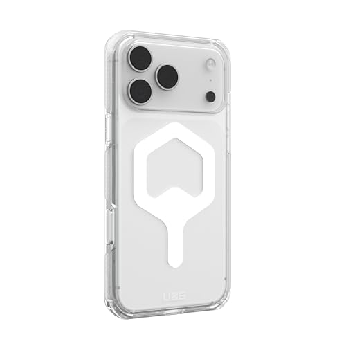 Image of Urban Armor Gear UAG Plyo Magnetic Compatible with Exclusive Cap, Rugged Slim Anti-Yellowing Transparent Clear Shockproof Military Grade Protective Case Designed for iPhone 17 Pro Max - Ice /White