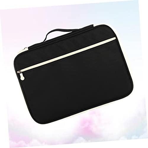 Homoyoyo Portable Document Bag Portfolio Organizer Zipper Briefcase Business Storage Case File Holder for Men Women School Business Trip Outdoor2