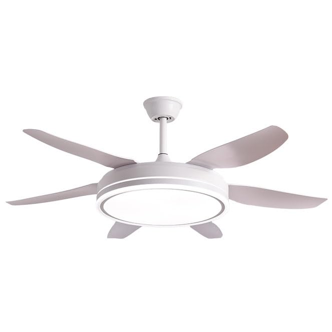 BEL AIR HOME - Ventilador de Techo con Motor DC, 132 CM, Luz LED 24W, 6 Velocidades de Aire y 3 Temperaturas de Luz, Mando a Distancia Incluido (ORION BLANCO)