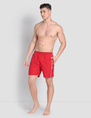 Image of U.S. Polo ASSN. Men's IYAX Brand Stripe Dual Pocket Boxers