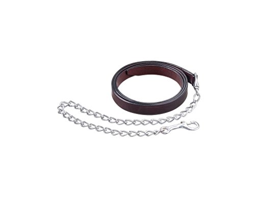 Royal King Leather Lead w.Nickel Chain 1 Drk Oil