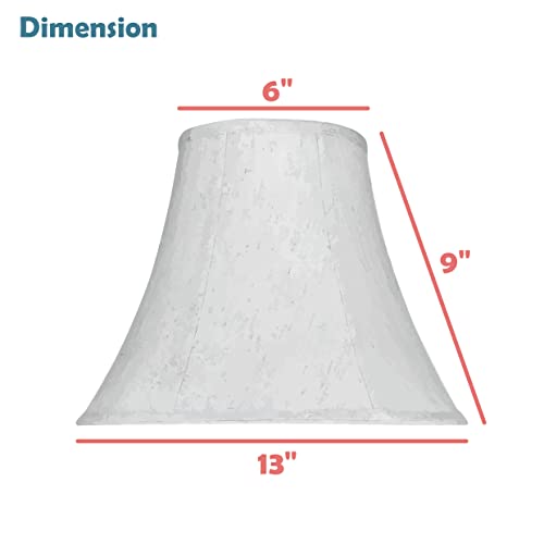 Image of Aspen Creative 58003A, Bell Uno Lamp Shade in Light Gold, 6 inch Top x 13 inch Bottom x 9 inch Slant Height, Slip UNO 33mm