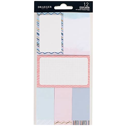 Draeger Paris - Sticky Notes – Lote de 12 bloques pastel