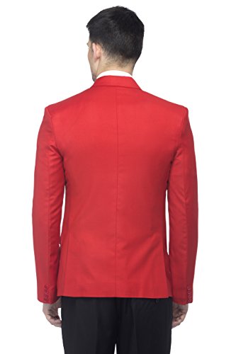 Image of FAVOROSKI Designer Men's Slim Fit Notched Lapel Single Breasted Solid Blazer