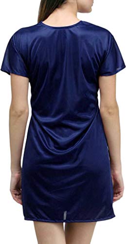 Image of You Forever Women Nightwear Sleepwear Lounge wear Soft Satin Robe Nightgown Short gown with Belt and Elegant Bikini Lingerie Set