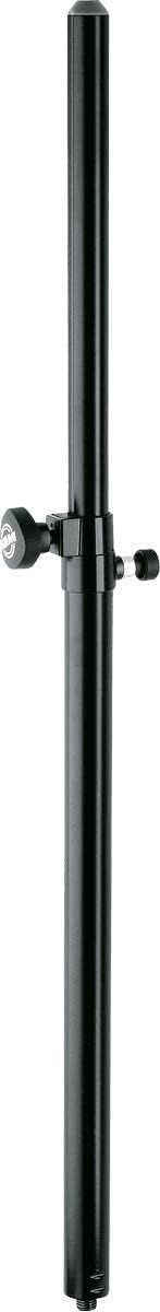 K&M König & Meyer 26736.000.55 Music Stand Distance Rod Extension | Spring-Loaded Height Adjust Bolt w/Lock | M20 Thread Connector For Base/Floor Plates | Speaker Load 77 lbs | German Made Black