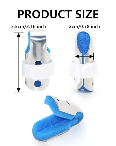 TAROYQASUL pediatric finger splint, 12 PCS Lightweight trigger finger splint Designed for finger brace Support Arthritis Relief Knuckle Straightening of Injured Fingers