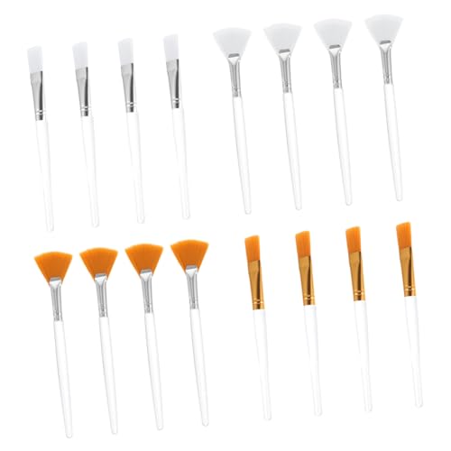 PLAFOPE Fan Makeup Brush Set Highlighter Mask Applicator Face Applicator Brush Skin Treatment Reusable Portable