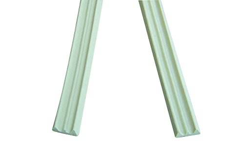 STORMGUARD 05AM018010MW EPDM 'E' Profile Self-Adhesive Draught Excluder Seal, White, 10 m, Set of 2 Piece