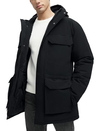 Winter Coats for Men Winter Jackets Waterproof Warm Insulated Thicken Long Down Jacket with Hood2